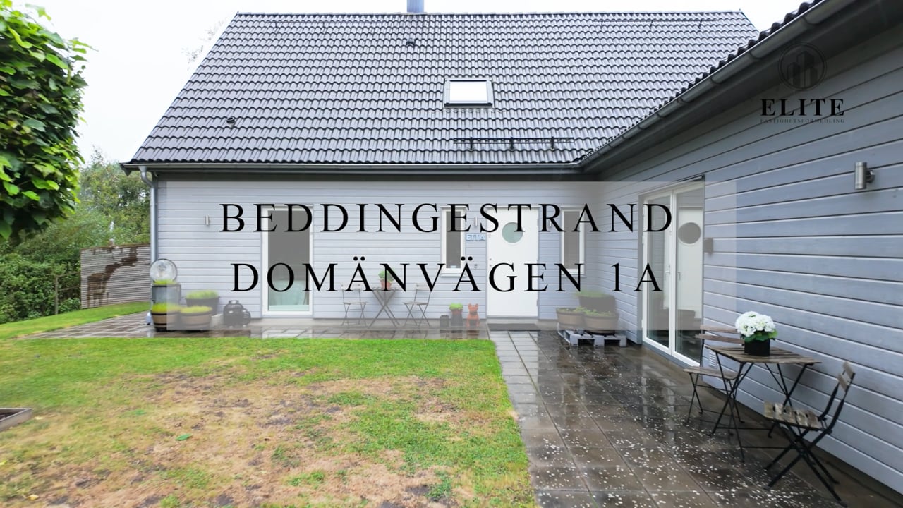5 rum Villa på Domänvägen 1A Sydkusten Trelleborgs kommun - video