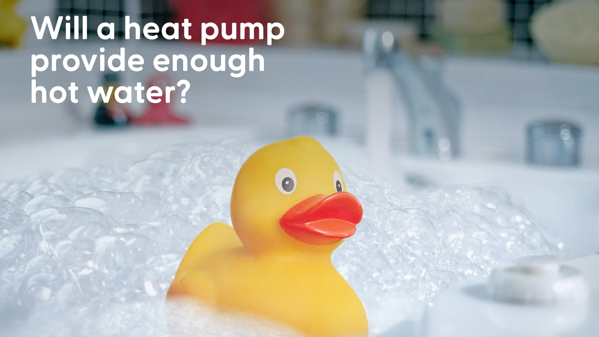 Will a heat pump provide enough hot water? Image