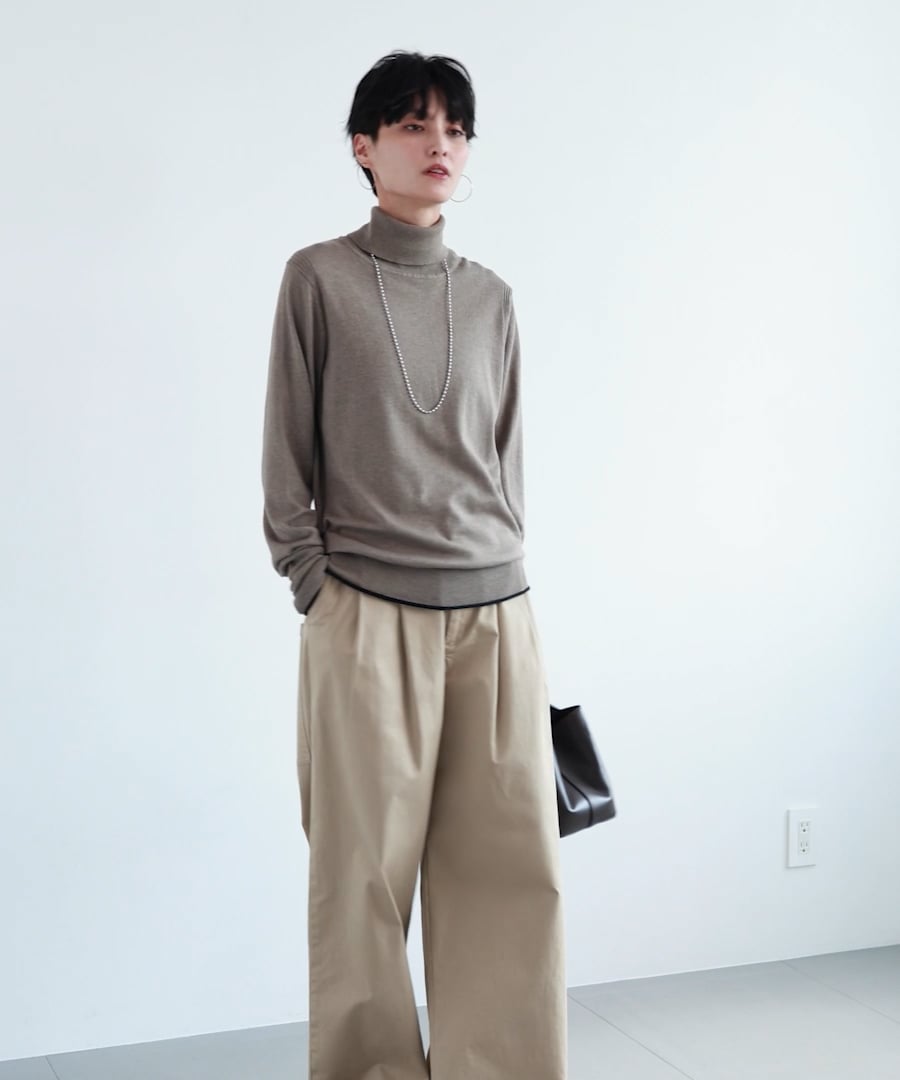 タートルスリットニット/ ハンドウォッシャブル【WEB限定カラー