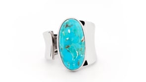 Turquoise Wrap Ring in Sterling Silver