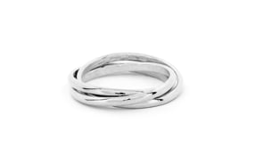 Italian Sterling Silver Rolling Ring