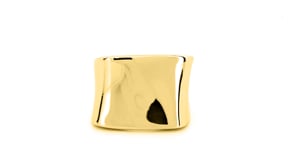 Italian 18kt Gold Over Sterling Asymmetrical Square-Top Ring