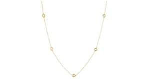.50 ct. t.w. Lab-Grown Diamond Station Necklace in 18kt Gold Over Sterling