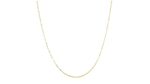 Italian 1mm 14kt Yellow Gold Twisted Sparkle-Chain Necklace