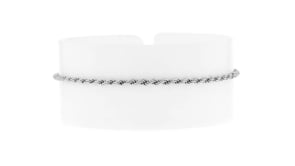 Italian Sterling Silver and 18kt Gold Over Sterling Jewelry Set: Five Chain Bracelets