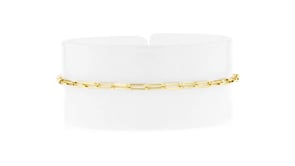 Italian 18kt Gold Over Sterling Jewelry Set: Five Chain Bracelets