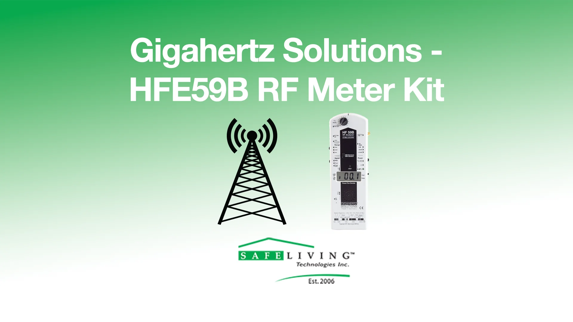 Gigahertz Solutions Professional RF Meter / RF Analyzer: HFE59B