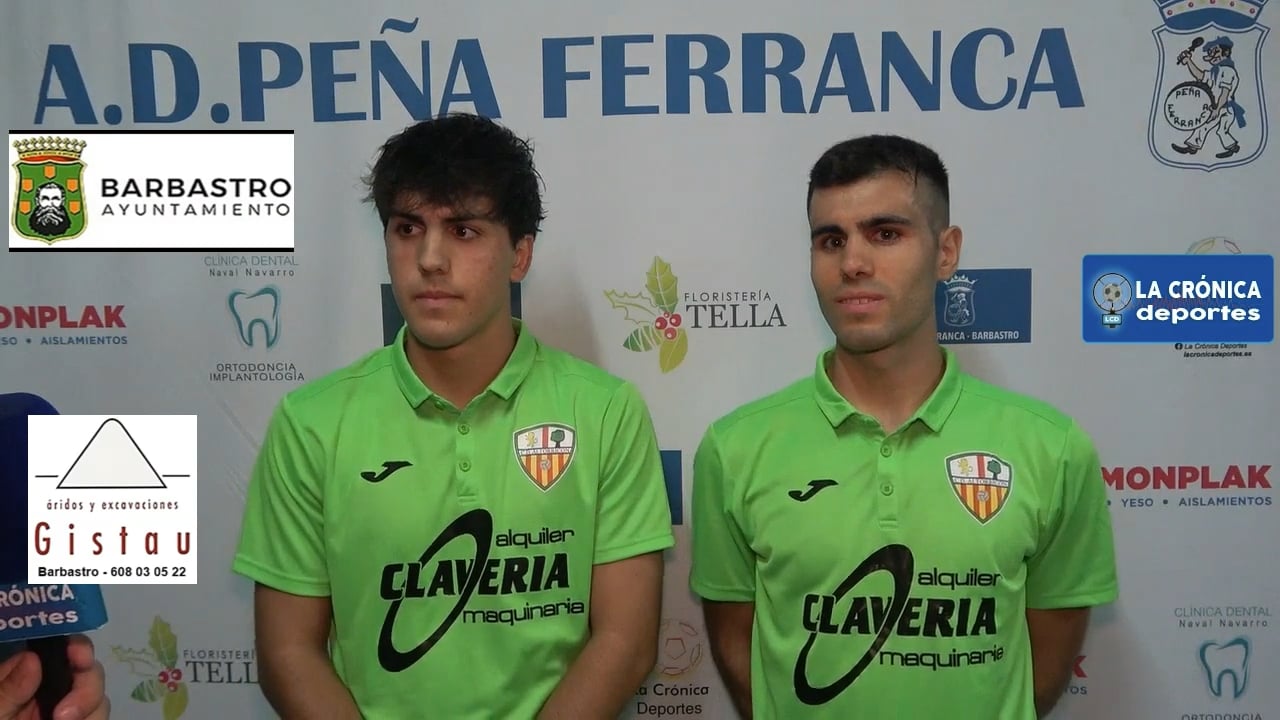 ÓSCAR Y MARCOS SOLANILLA (Jugadores Altorricón) Peña Ferranca Tella 3-1 CD Altorricón / Jor. 1 - Preferente Gr 1