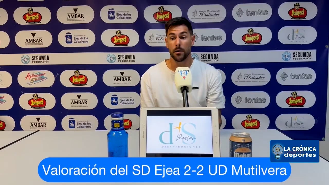 LUSO DELGADO (Entrenador Ejea) SD Ejea 2-2 CD Mutilvera / Jor. 1 - Segunda Rfef / Gr 2 / Fuente: CD Ebro