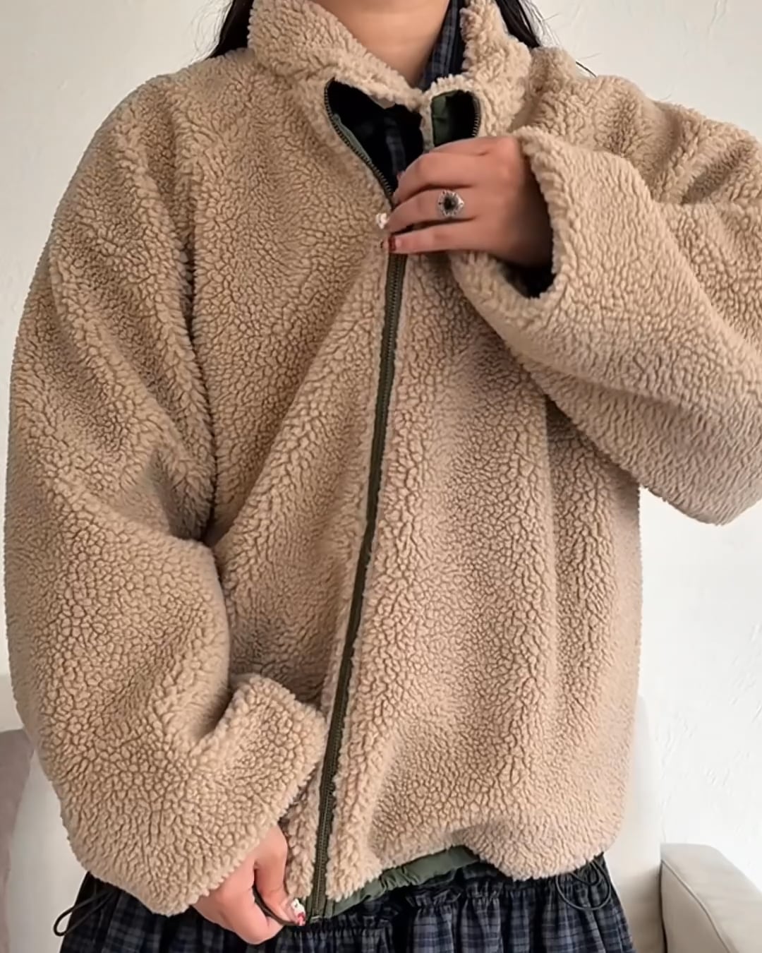 Hさん専用 2サイズ展開】リバーシブルナイロンボアブルゾン | [公式]kutir