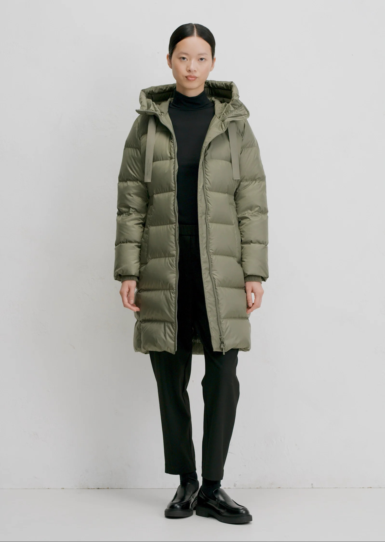 Daunen Mantel Marco Polo Daunenjacke Damen Oliv Mantel Marc O'