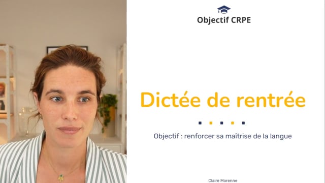 CRPE 2026 : la grande dictée de rentrée !