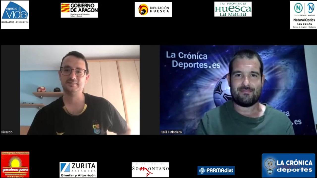 "Jornada 1" Análisis Primera Regional G2 / RICARDO GRACIA (Entrenador Juventud Almudévar)