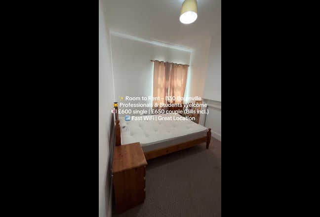 Spacious Room to Rent in Beautiful Bournville Main Photo
