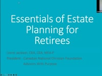 AWP - ESSENTIAL ESTATE AND WILL PLANNING FOR RETIREES