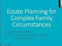 AWP - ESTATE PLANNING FOR COMPLEX FAMILY CIRCUMSTANCES