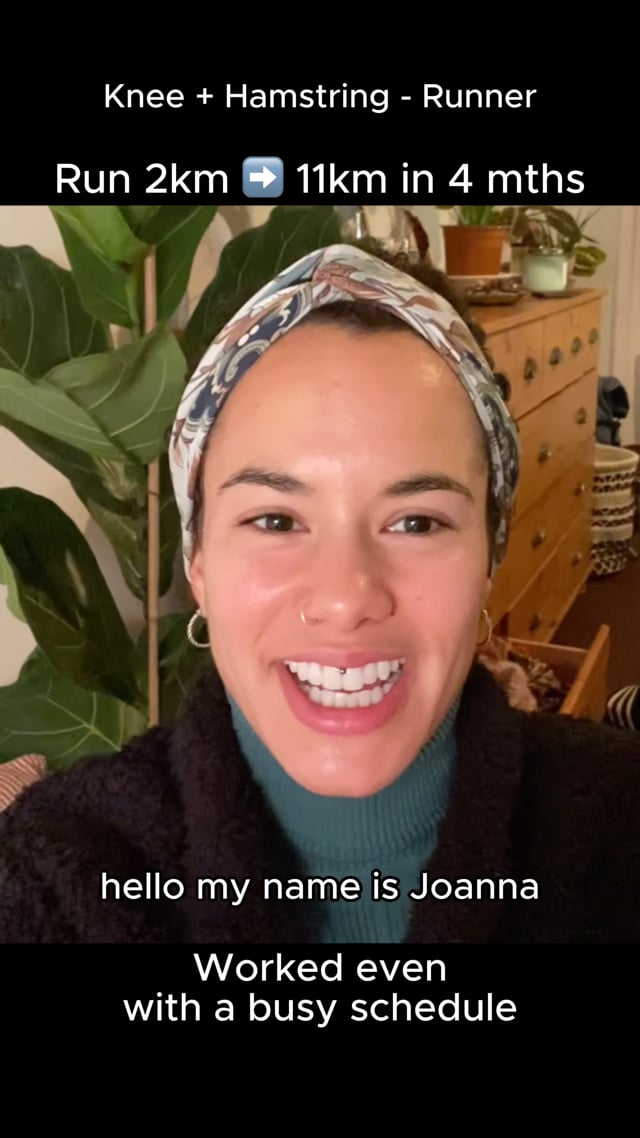 Joana talking through her results