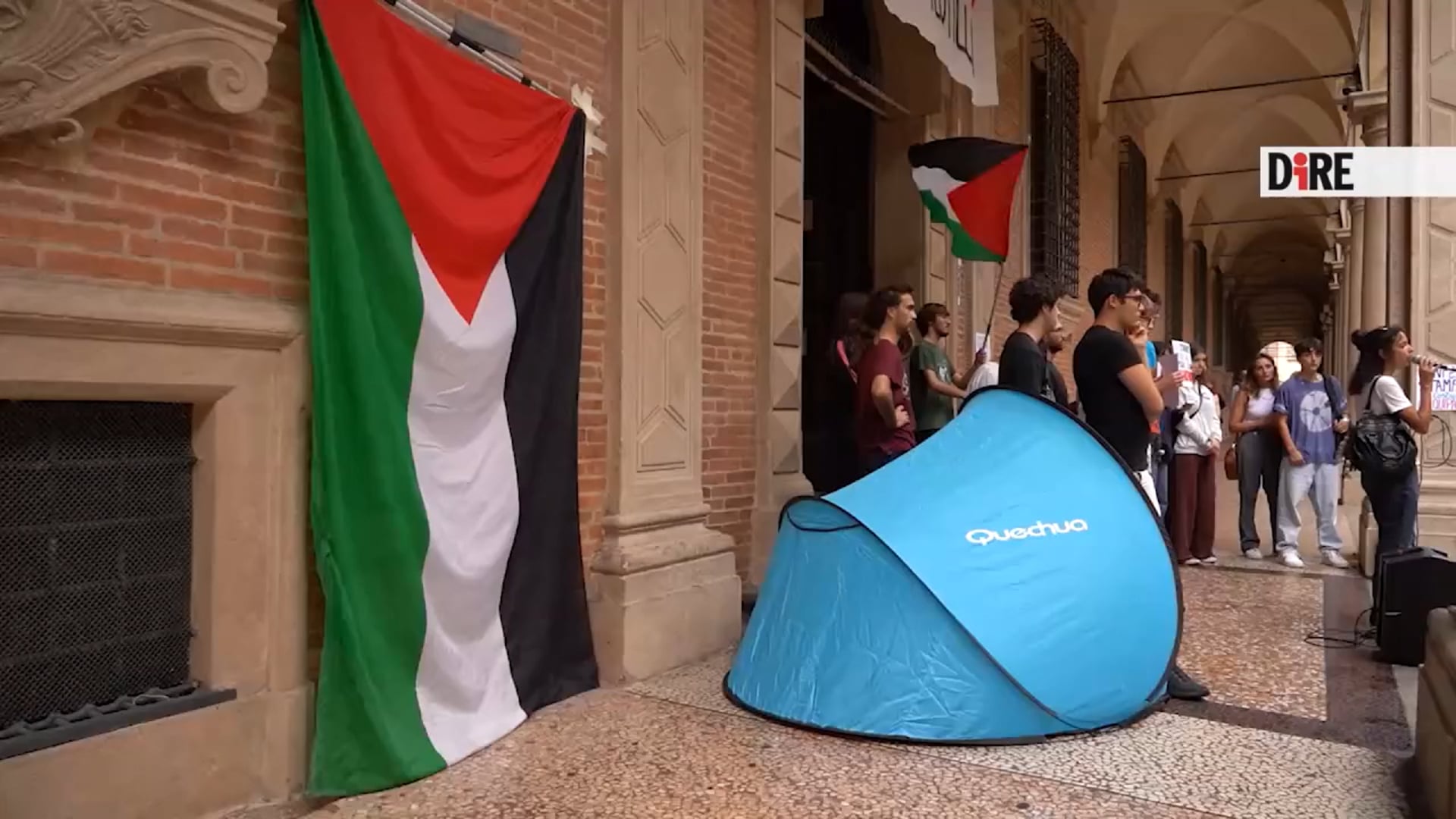 Gaza, in presidio davanti al Rettorato per la Flotilla