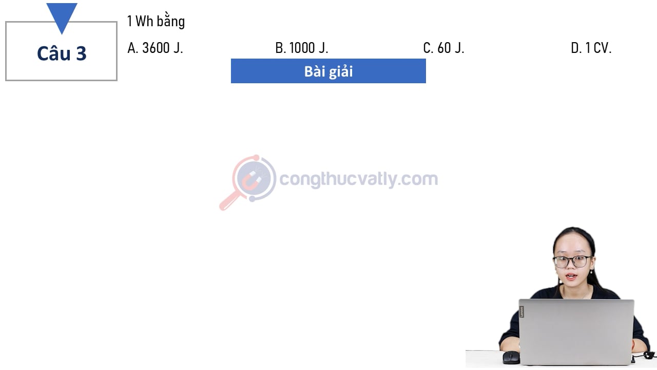 1 Wh bằng