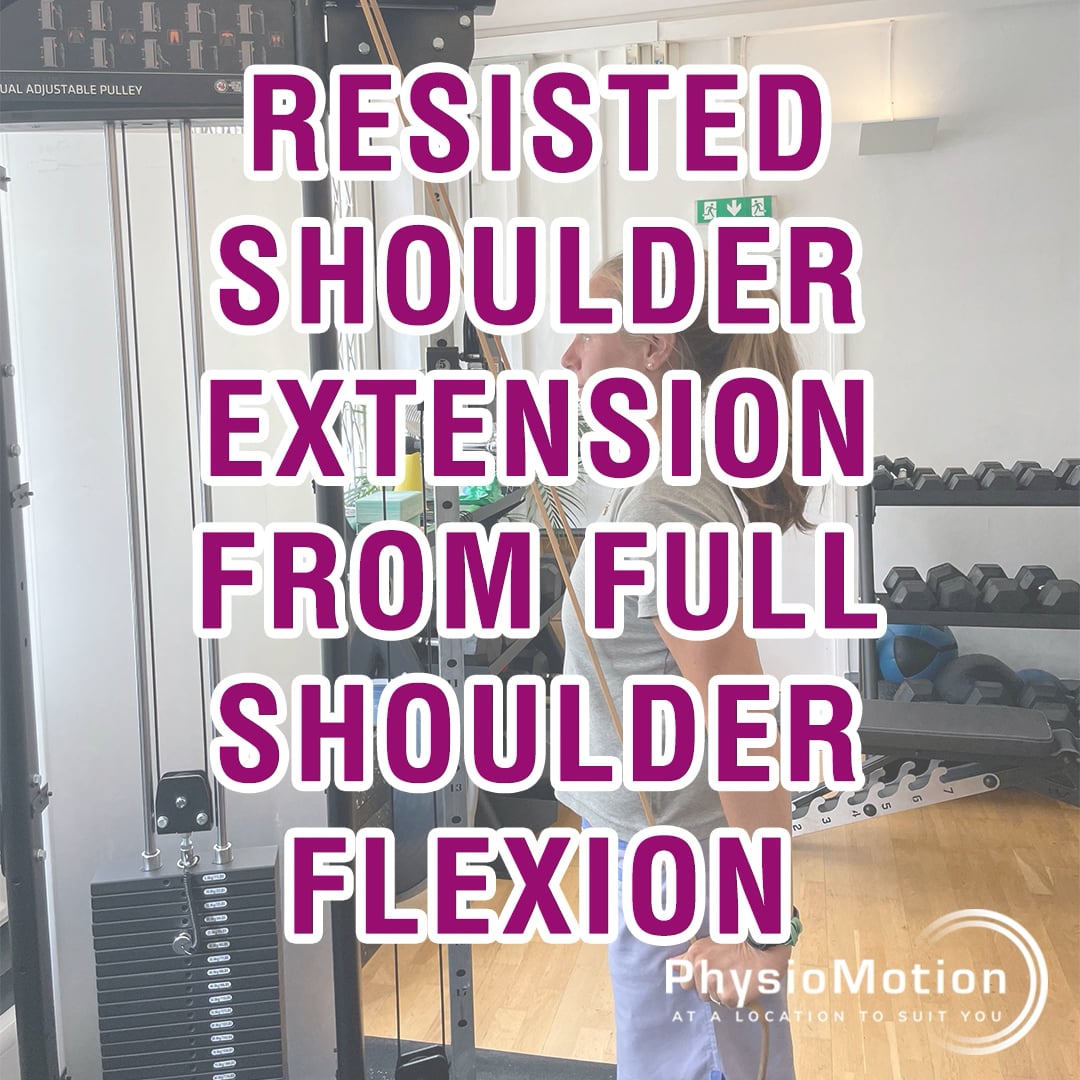 Resisted shoulder extension from full shoulder flexion video 2 | Videos ...