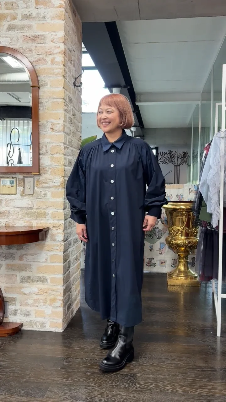 ギャザシャカワンピ | AS KNOW AS オンラインショップ