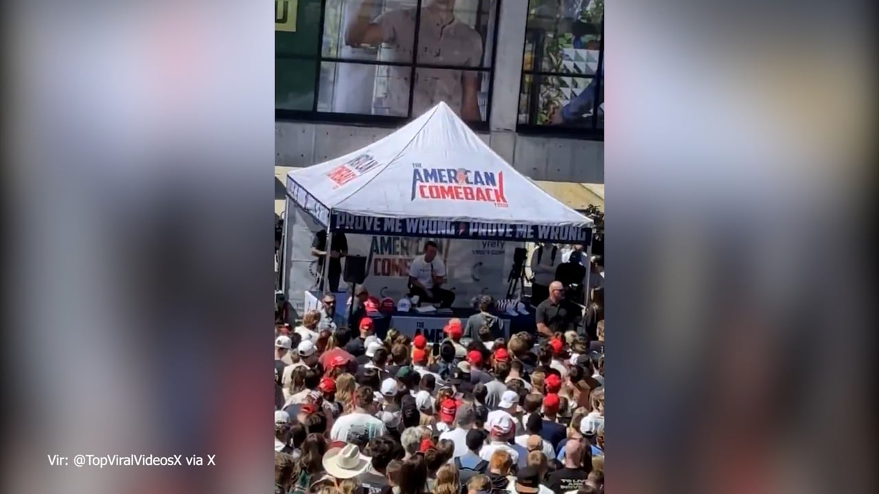 Trenutek usodnega strela v Trumpovega gorečega podpornika