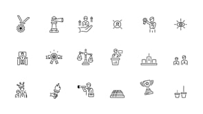 Animated Leadership Icon Art Set, an Outline Icon by Prosymbols (Thumbnail 4 of 4)
