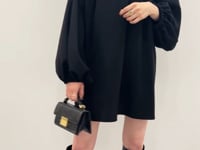 完売　Deuxieme Classe Volume Sleeveワンピース36 Volume Sleeve ミニドレス（ワンピース）｜Deuxieme Classe