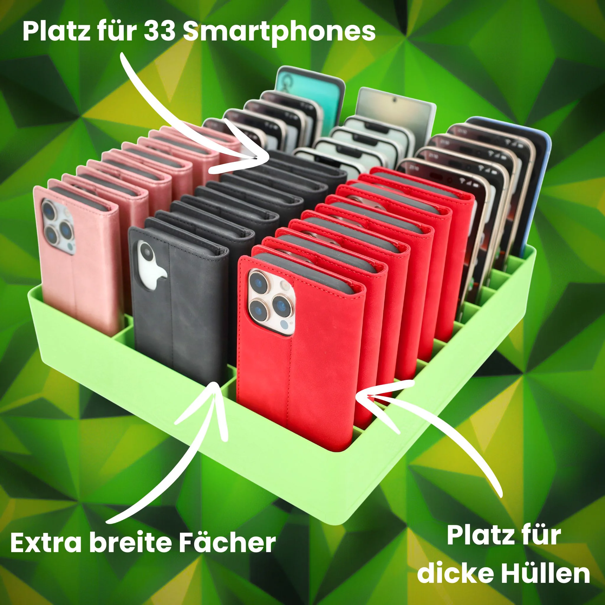 Feldherr Klassensatz Handyparkplatz XL für Schulen und