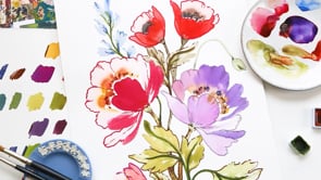 Heritage Florals - Guided Paint-Along Part 2