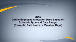 Define Employee Allocation