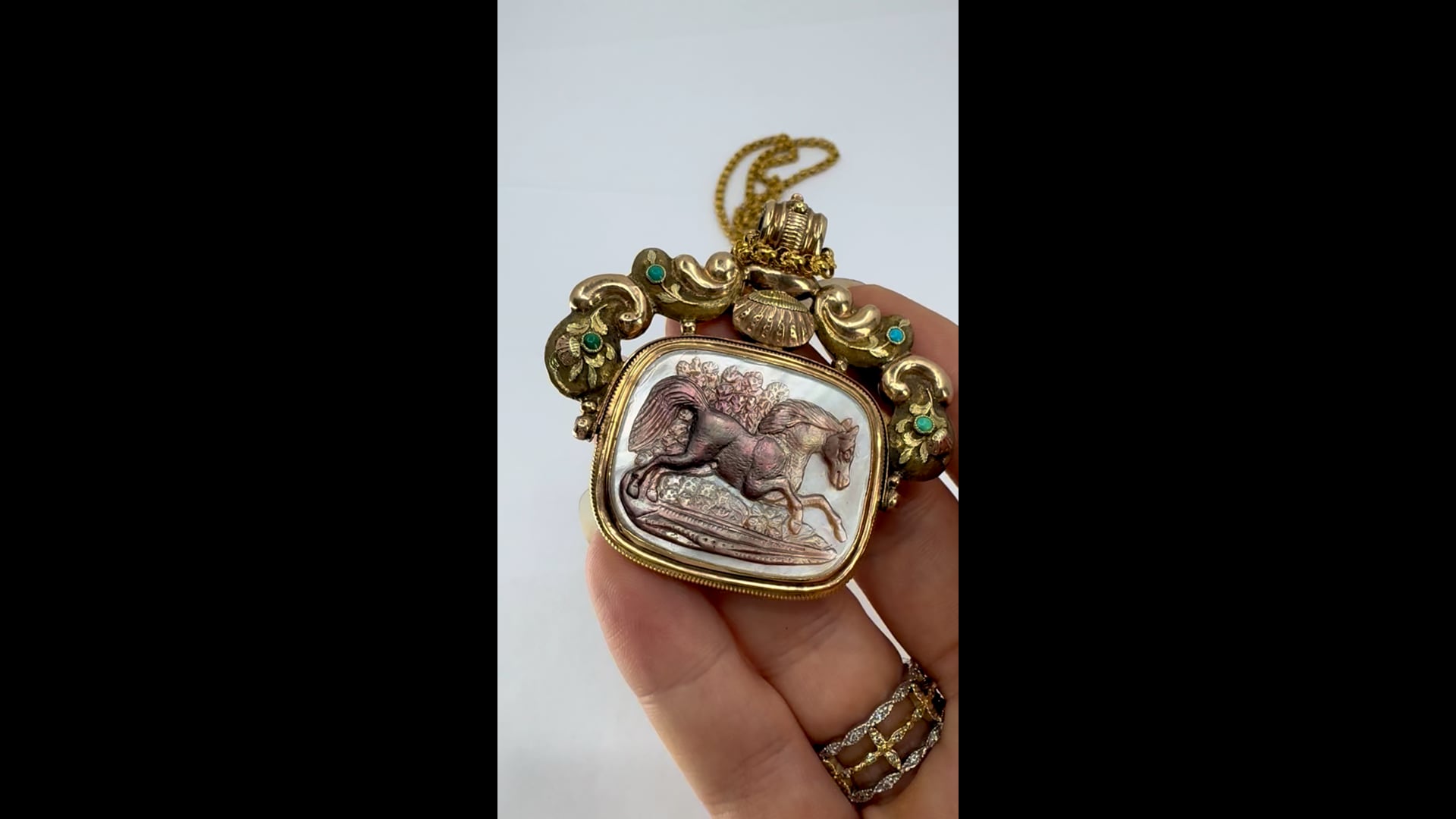 Collana con ciondolo a sfera a strati placcata in oro, girocollo a catena con perline ovali, gioielli da donna in acciaio inossidabile  36