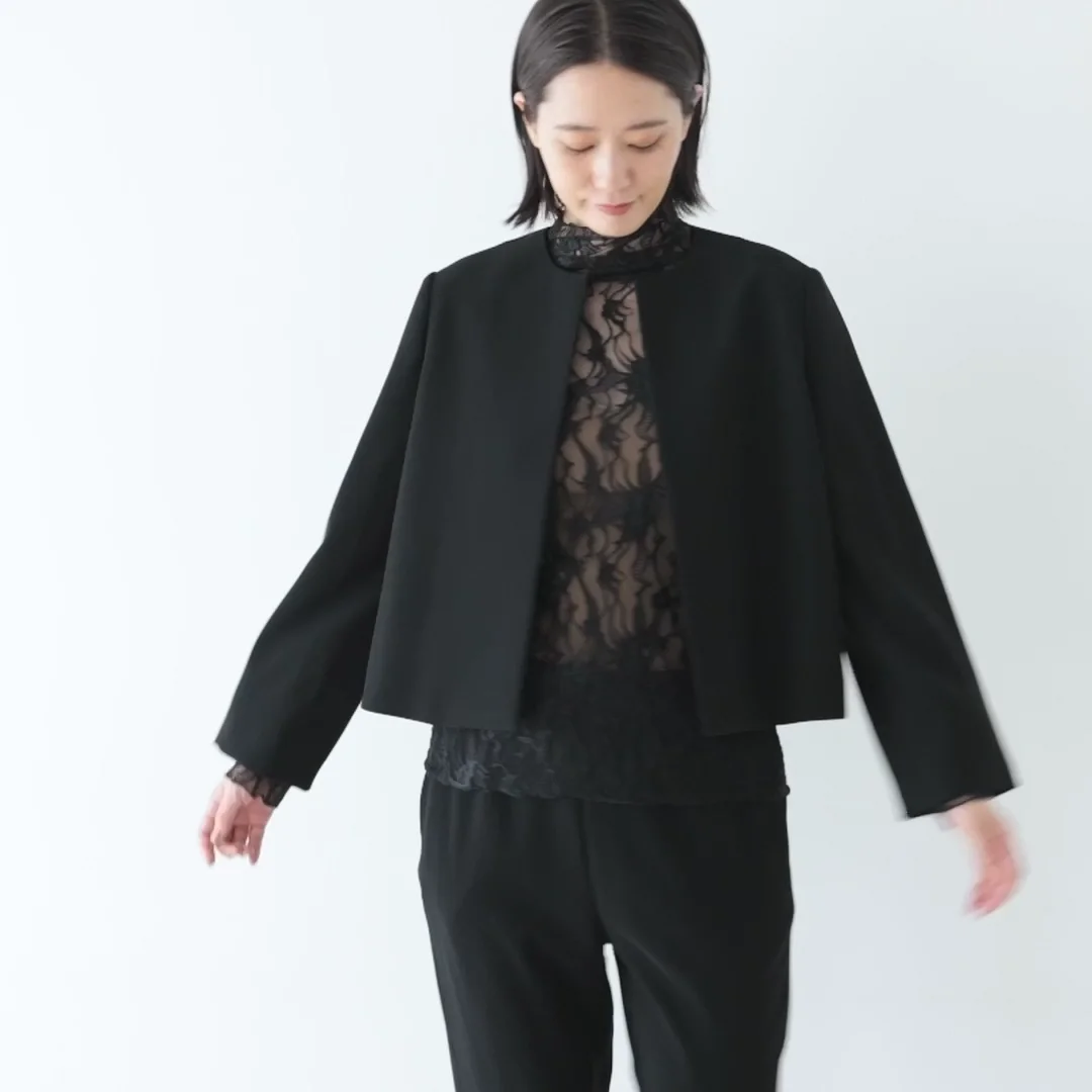 ノーカラージャケット - SAQUI - weeksdays