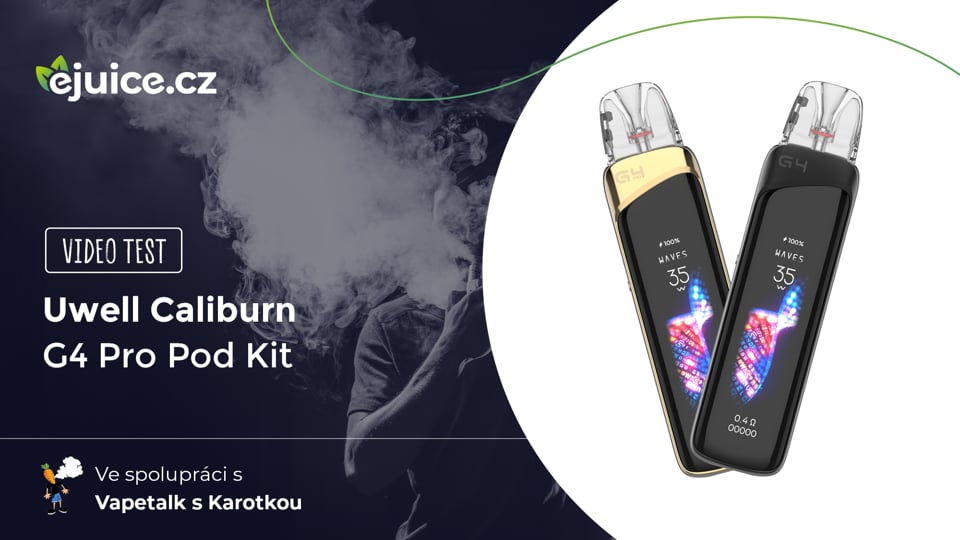 Uwell Caliburn G4 Pro Pod Kit - video test (CZ)