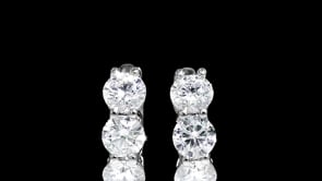 2.00 ct. t.w. Lab-Grown Diamond Huggie Hoop Earrings in Platinum