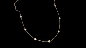 1.00 ct. t.w. Bezel-Set Diamond Station Necklace in 14kt Yellow Gold