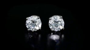 3.00 ct. t.w. Lab-Grown Diamond Stud Earrings in 14kt White Gold