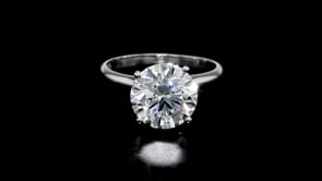4.00 Carat Lab-Grown Diamond Solitaire Ring in 14kt White Gold