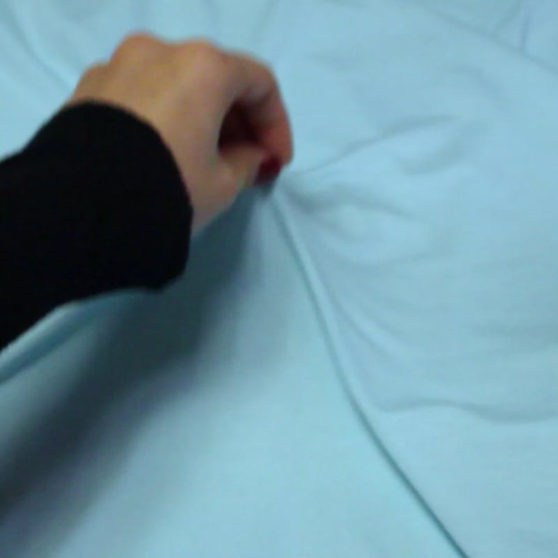 Vidéo: Jersey viscose & élasthanne - Bleu clair