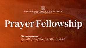 Prayer Fellowship | Quezon-Marinduque District | September 13, 2025