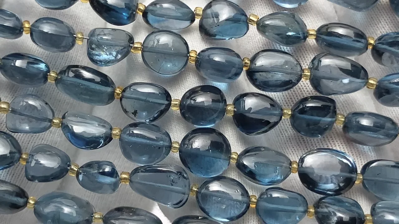 宝石質　ブルートパーズ　連　6m 天然石　パワーストーン 宝石質 ブルートパーズ 連 6m 天然石 パワーストーン