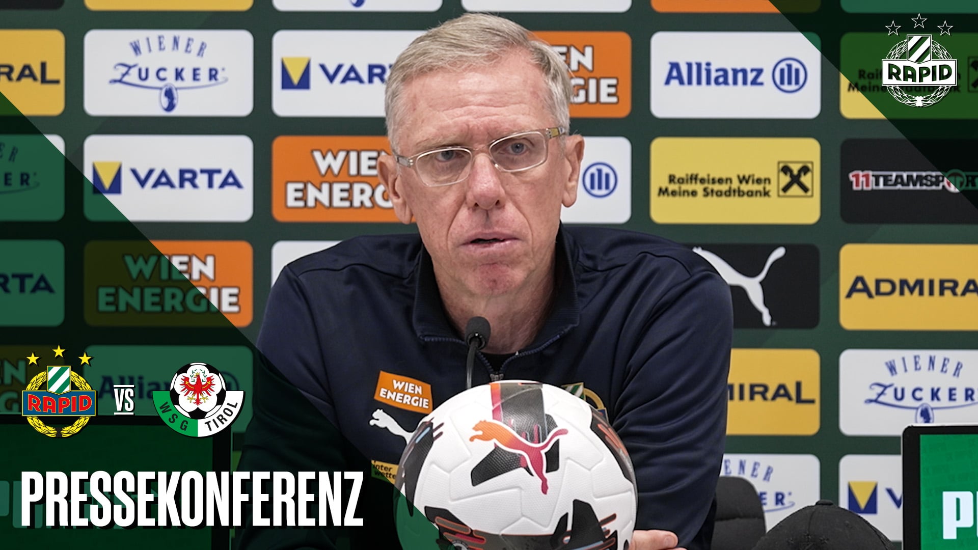 Pressekonferenz nach dem Spiel gegen WSG Tirol