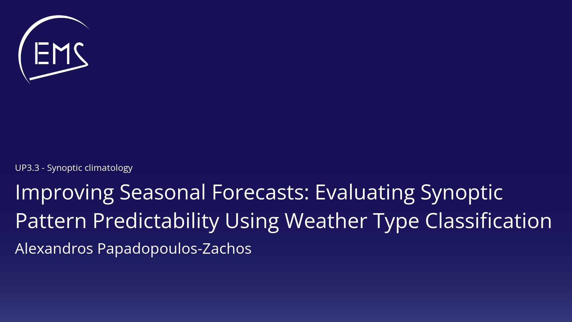 Improving Seasonal Forecasts: Evaluating Synoptic Pattern ...