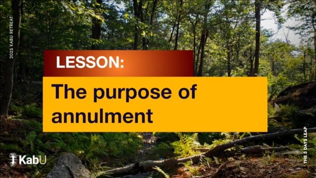 Sep 6, 2025 – The Purpose of Annulment