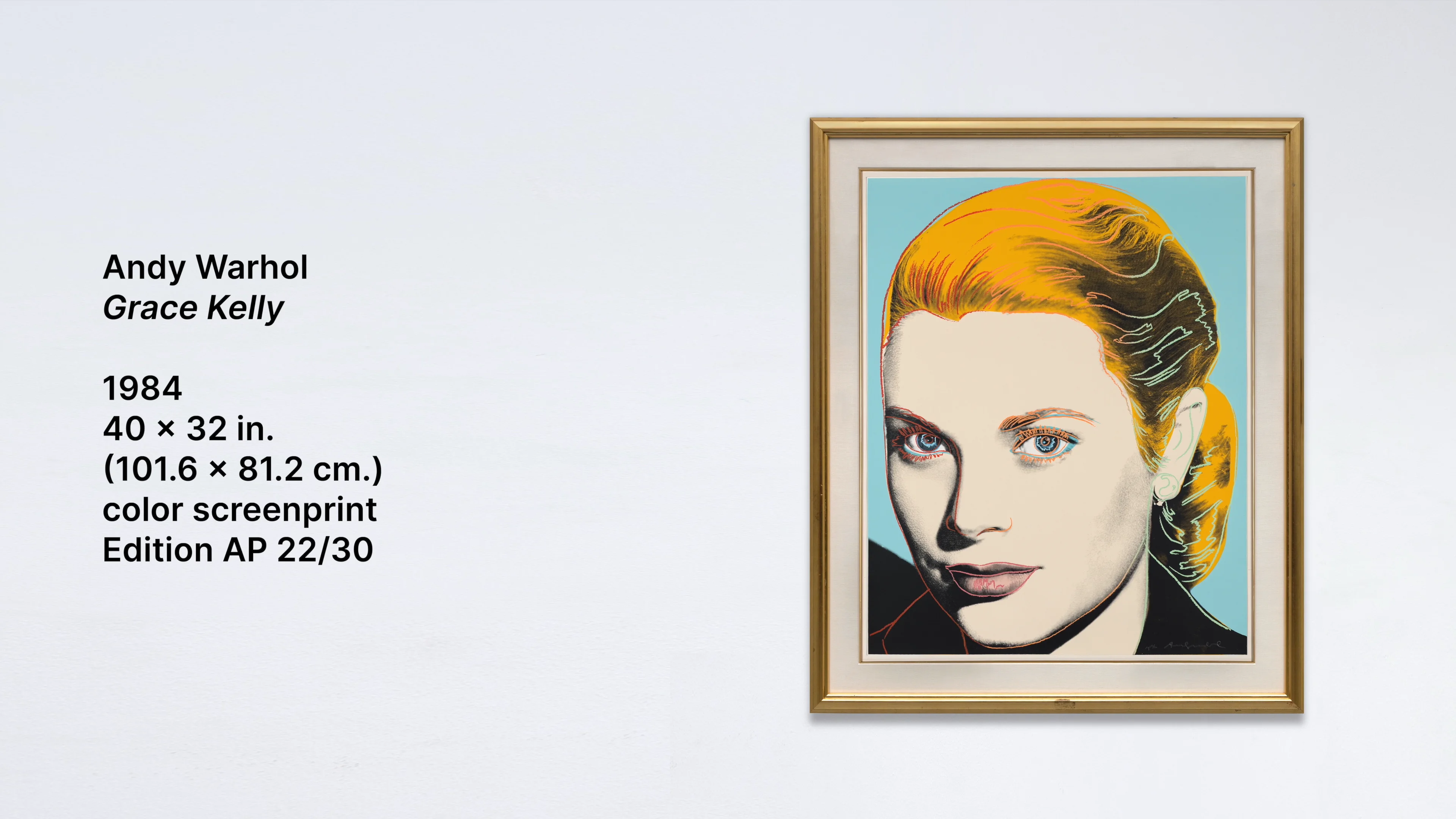 Grace Kelly by Andy Warhol | Heather James