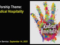 Worship for September 14, 2025