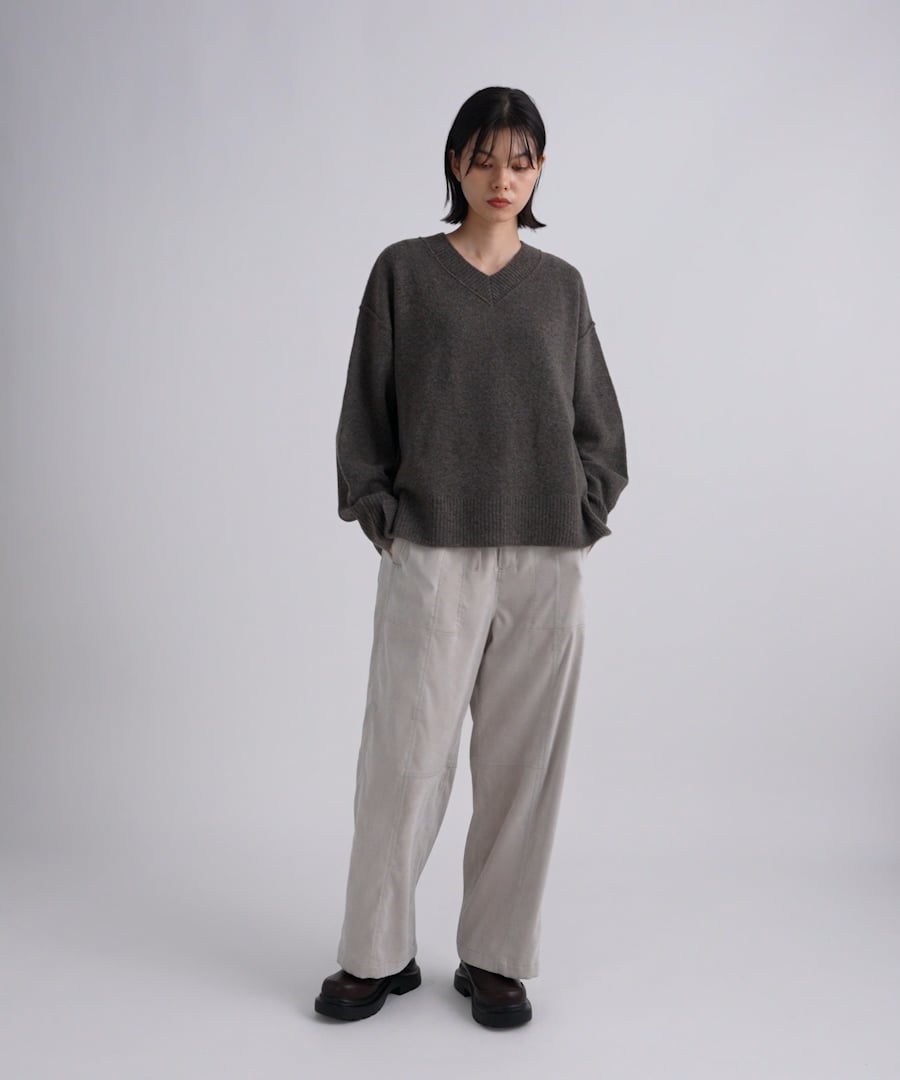 エアリーダブルコアスパンVネックプルオーバー | [公式]ニコアンド