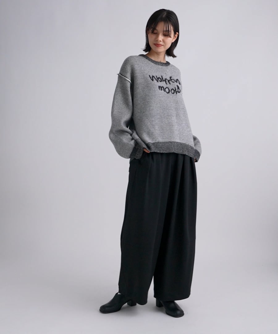 カシミリーレタリングニットプルオーバー | [公式]ニコアンド（niko