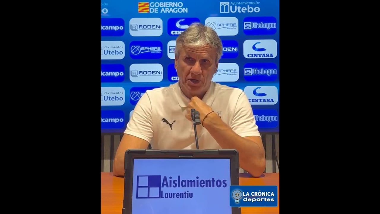 JUAN CARLOS BELTRÁN (Entrenador Ebro) Utebo FC 3-1 SD Gernika /  Jor. 2 - Segunda Rfef / Gr 2 / Fuente: Utebo FC