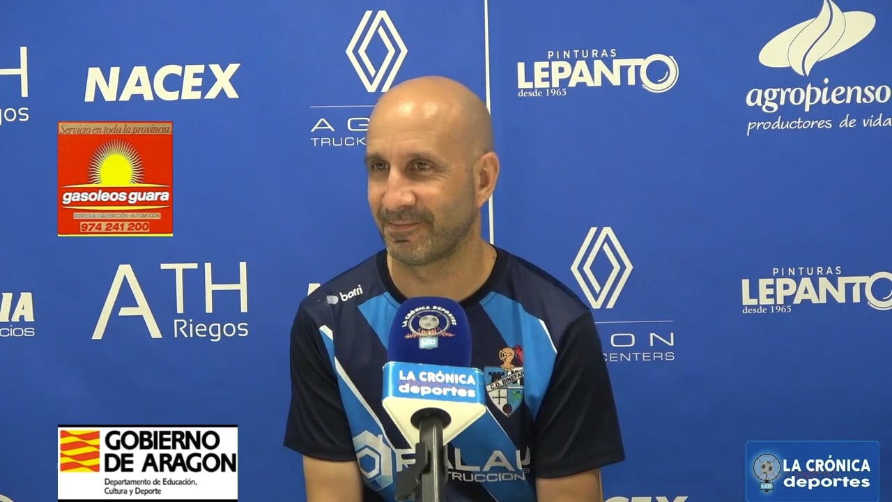 JOAQUÍN PONSA (Entrenador Binéfar) CD Binéfar 2-3 CF Épila / Jor. 2 / Tercera Rfef